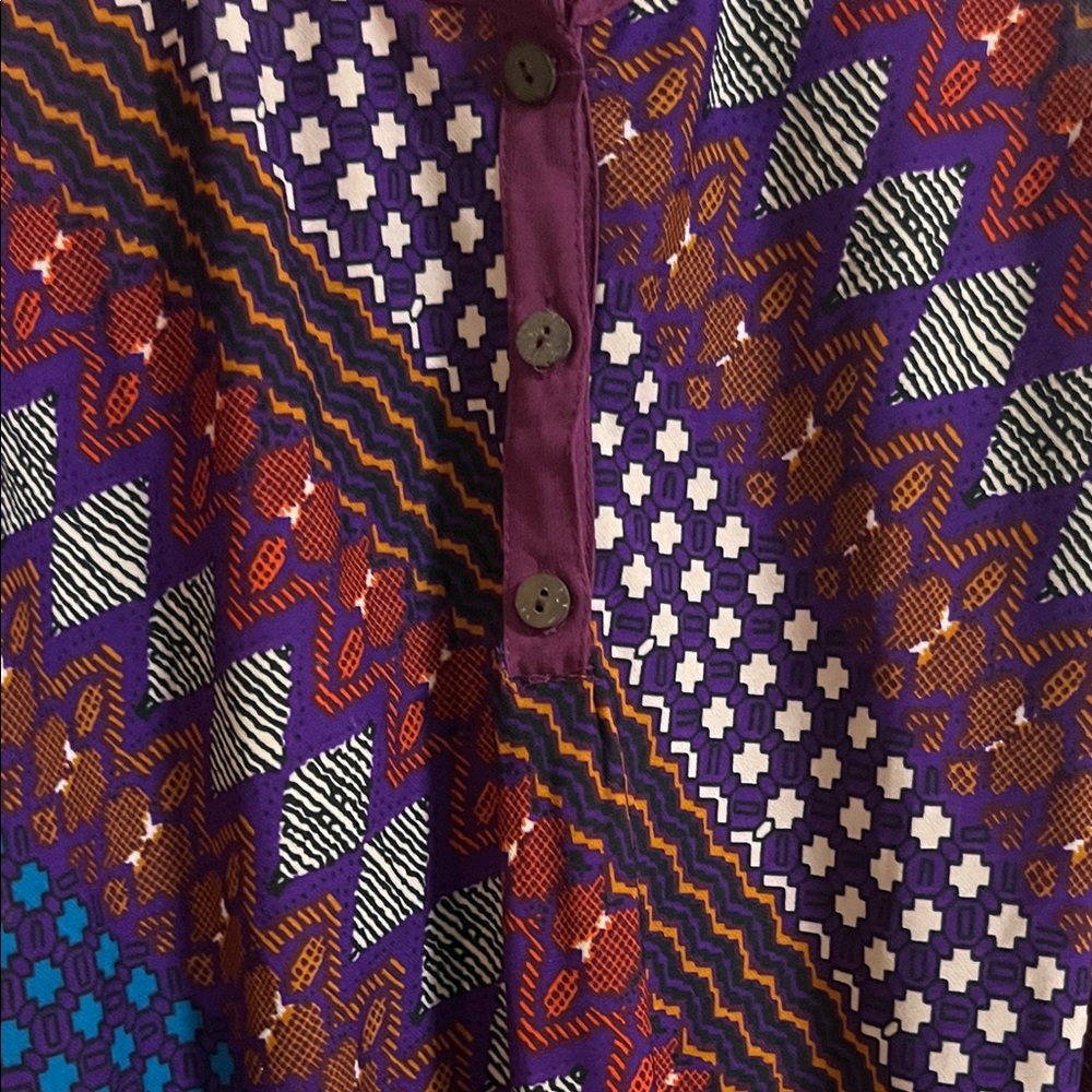 Colorful Geometric Patterned Romper - Picture 2 of 4